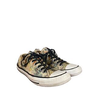 Converse Multi-Color Floral Detail Low Top Lace Up Sneakers Women Sz 7